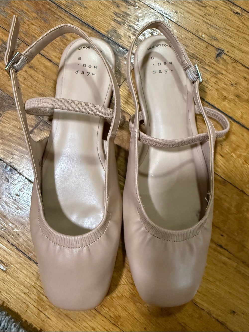 a new day Blush/Nude Slingback Ballet Flats